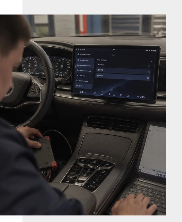 Русификация автомобиля BYD HAN для эксплуатации в Батайске